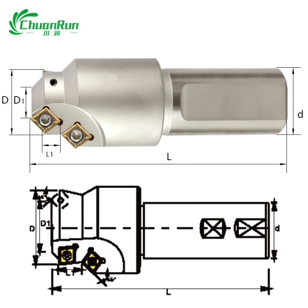 CA High speed end mill